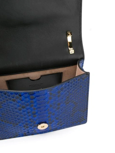 Shop Balmain 'b-bag 21' Umhängetasche In Blue