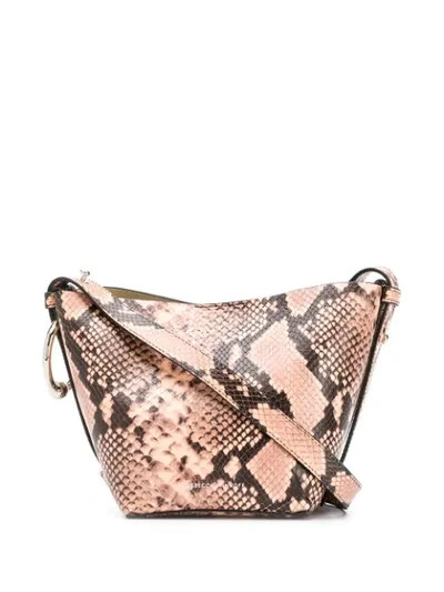 Shop Rebecca Minkoff Mini Kate Bucket Bag In Neutrals