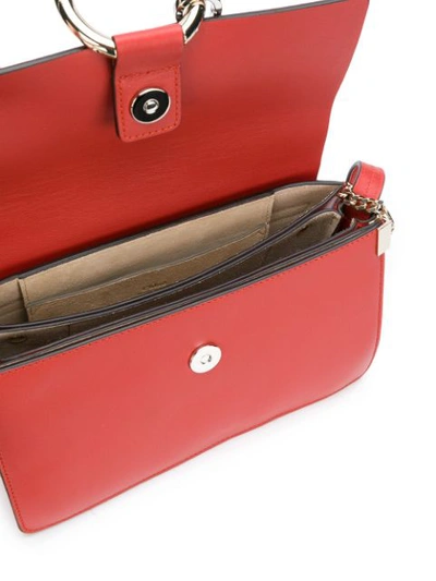 Shop Chloé Small Faye Shoulder Bag In Red