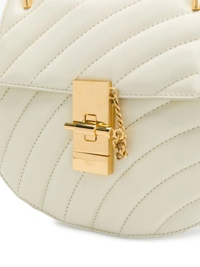 Shop Chloé Drew Bijou Mini Shoulder Bag In White