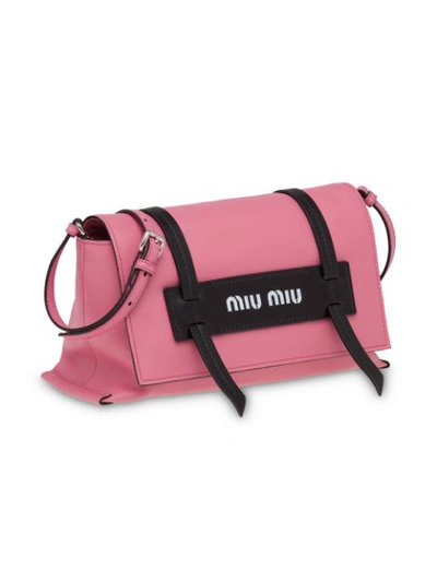 Shop Miu Miu Grace Lux Shoulder Bag In Pink
