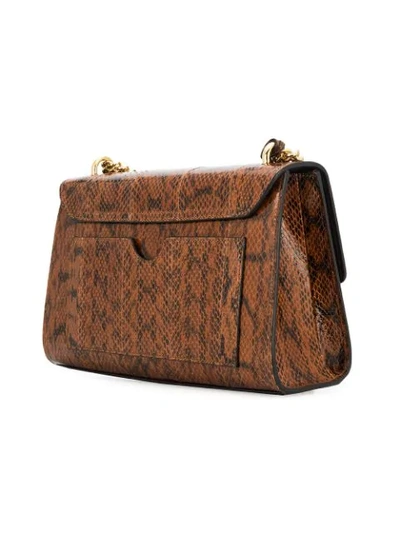 Shop Gucci Padlock Medium Shoulder Bag - Brown