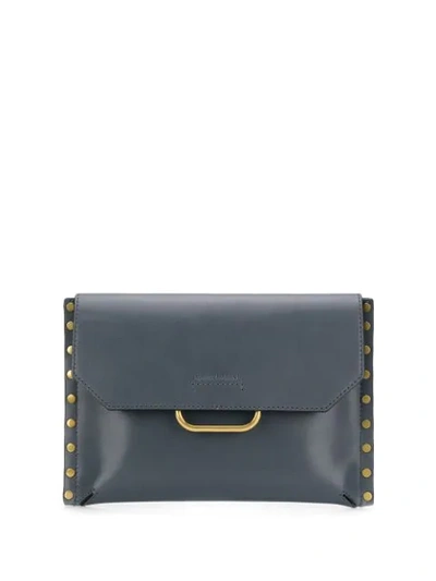 Shop Isabel Marant Kinsy Clutch In Grey