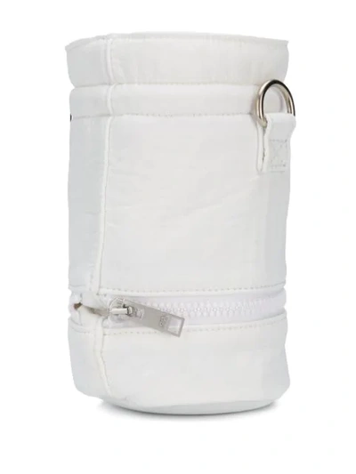 Shop Courrèges Drawstring Bucket Bag In 000 White