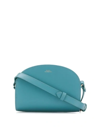 Shop Apc Mini Demi Lune Bag In Blue