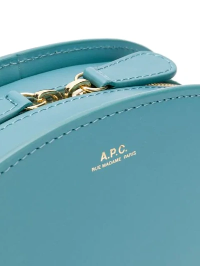 Shop Apc Mini Demi Lune Bag In Blue