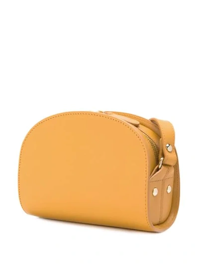Shop Apc Saddle Crossbody Bag In Yellow