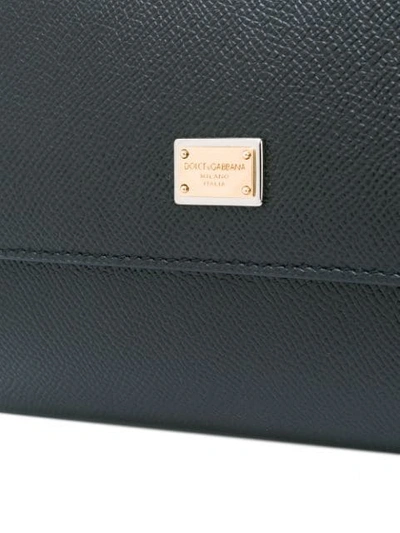 Shop Dolce & Gabbana Mini Sicily Shoulder Bag In Black