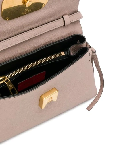 Shop Valentino Vring Shoulder Bag In Neutrals