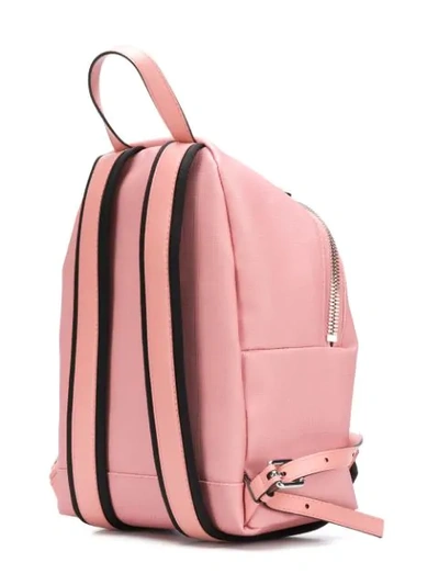 Shop Moschino Medium Teddy Logo Backpack In Pink