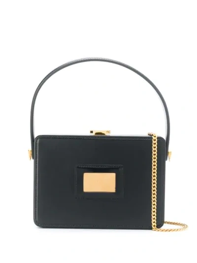 Shop Tom Ford Palmellato Box Shoulder Bag In Black