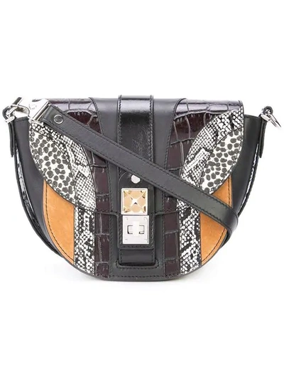 Shop Proenza Schouler Exotic Patchwork Ps11 Small Saddle Bag In Multi