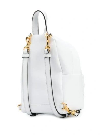 Shop Moschino Teddy Bear Mini Backpack In 3001 White