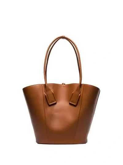 Shop Bottega Veneta Basket Tote Bag In Brown