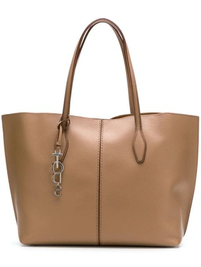 Shop Tod's Joy Large Tote In Neutrals