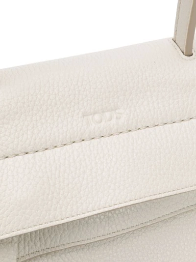 Shop Tod's Small Wave Tote In White