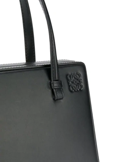 Shop Loewe Postal Tote Bag In Black