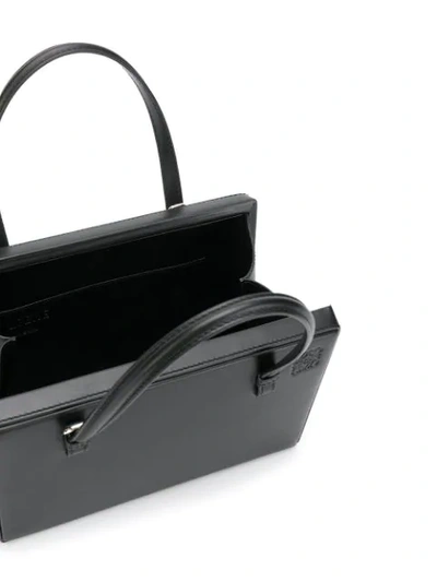 Shop Loewe Postal Tote Bag In Black