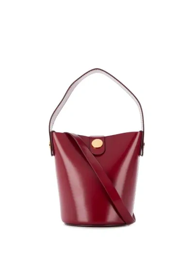 Shop Sophie Hulme Nano Swing Bucket Bag In Red