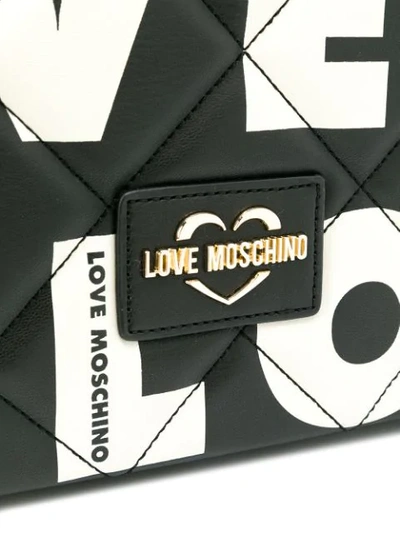LOVE MOSCHINO LOVE SHOULDER BAG - 黑色