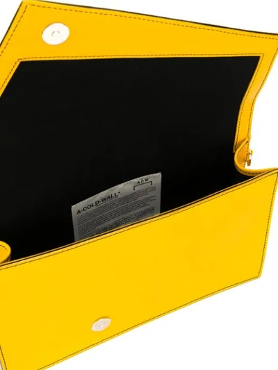 Shop A-cold-wall* Amber Shoulder Bag In Yellow