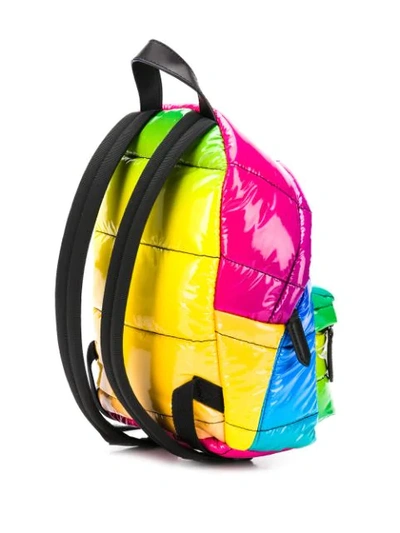 Shop Dsquared2 Rainbow Quilted Backpack In Blue