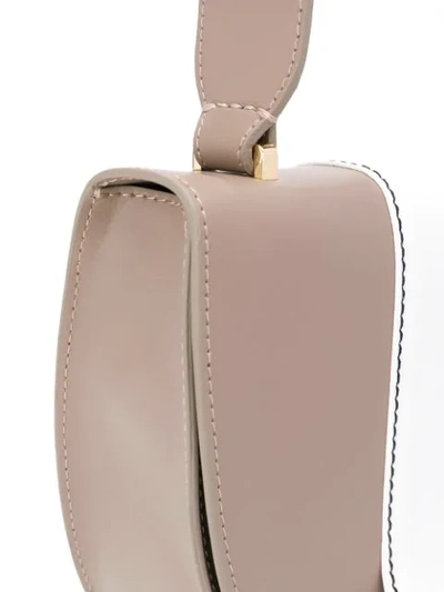 Shop L'autre Chose Bi-colour Cross Body Bag In Brown