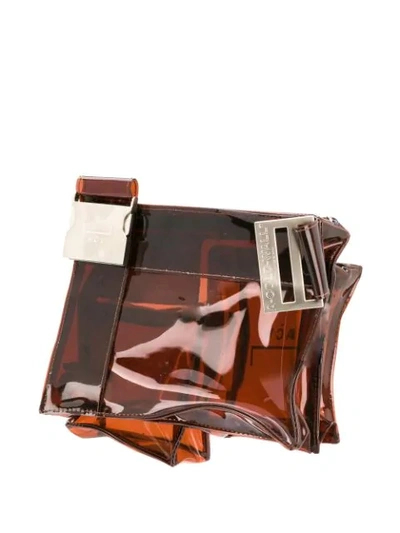 Shop A-cold-wall* Multi-pocket Holster Bag In Brown