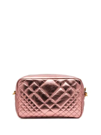 Shop Versace 'icon' Schultertasche In Pink