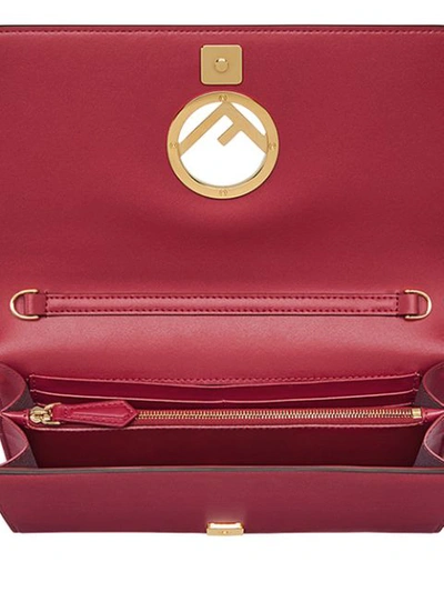 Shop Fendi Kan I F Wallet On Chain Mini Bag In Pink