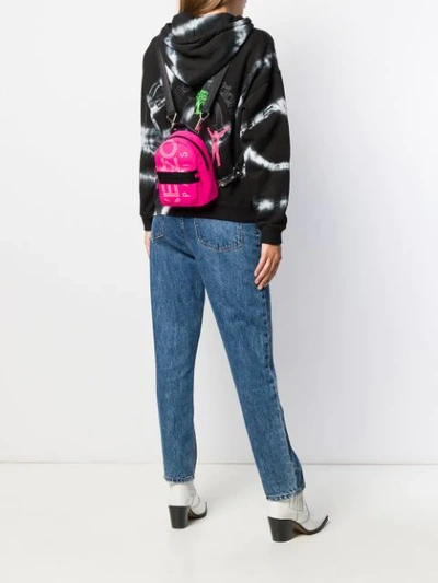 Shop Kenzo Logo Print Mini Backpack In Pink