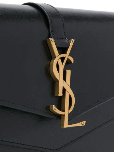 Shop Saint Laurent Cassandra Crossbody Bag In Black