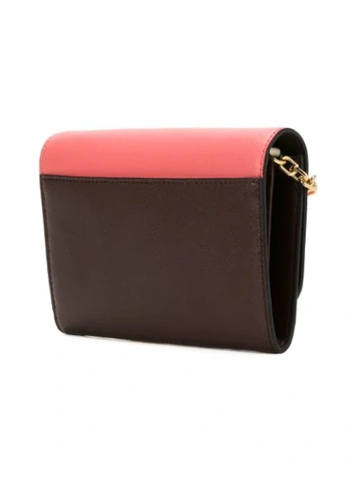 Shop Marc Jacobs The Snapshot Chain Wallet In 686 Coral Multi