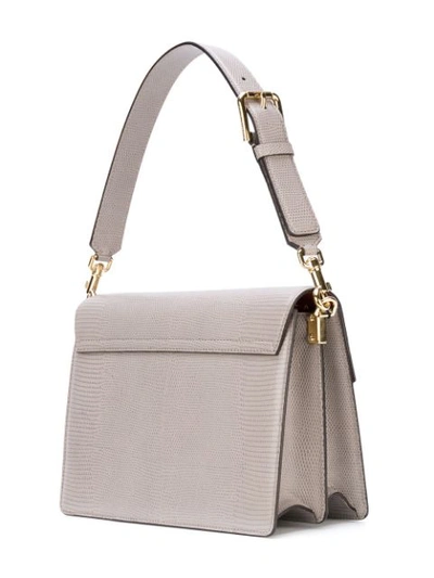 Shop Dolce & Gabbana Lucia Shoulder Bag In Grey