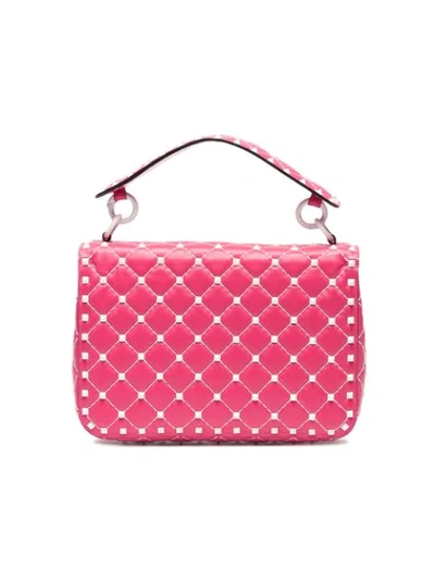 Shop Valentino Pink Free Rockstud Spike Shoulder Bag