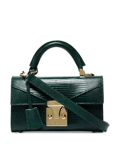Shop Stalvey Mini Top Handle Bag In Green