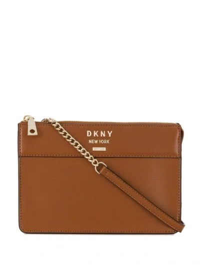 Shop Dkny Cross Body Bag In Brown