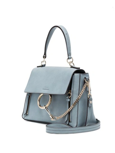 Shop Chloé Faye Medium Day Bag In Blue