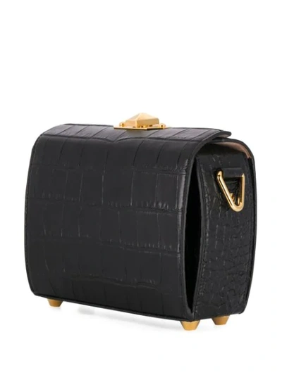 Shop Alexander Mcqueen Box 19 Handbag In Black