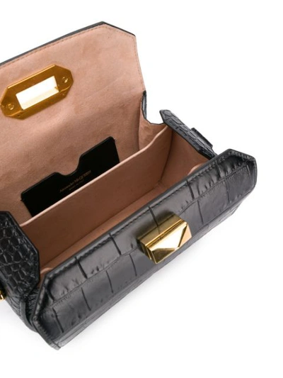 Shop Alexander Mcqueen Box 19 Handbag In Black