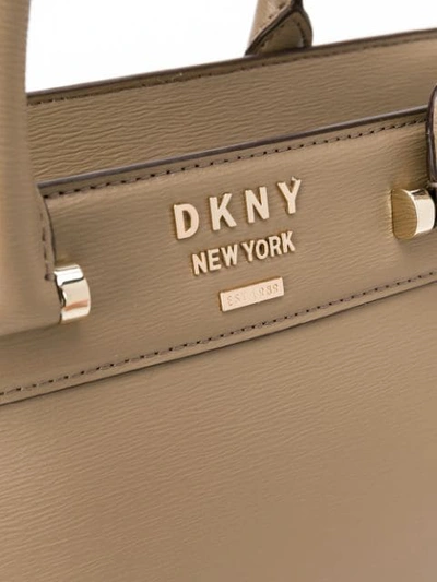 Shop Dkny Shoulder Handbag In Neutrals