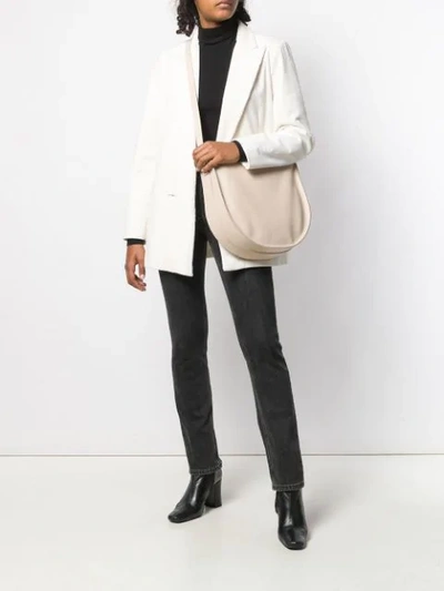 Shop Aesther Ekme Saddle Hobo Bag In Neutrals