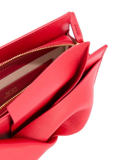 Shop N°21 Knotted Square Clutch In Red