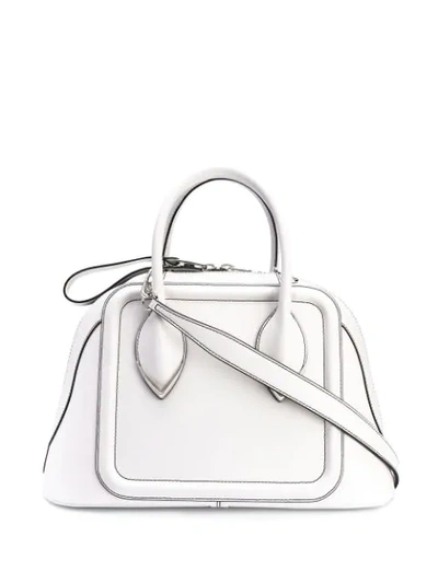 Shop Alexander Mcqueen Pinter Tote Bag In White