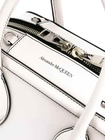 Shop Alexander Mcqueen Pinter Tote Bag In White