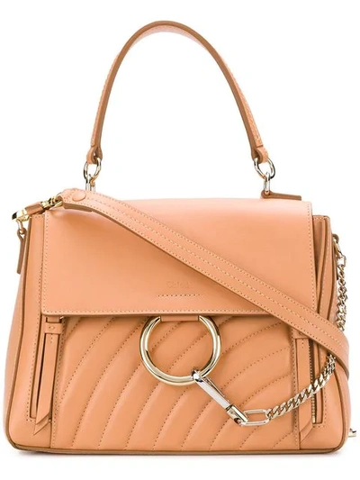 Shop Chloé Faye Day Small Bag In Pink