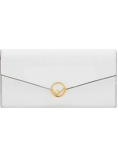 Shop Fendi Envelope Handbag In White