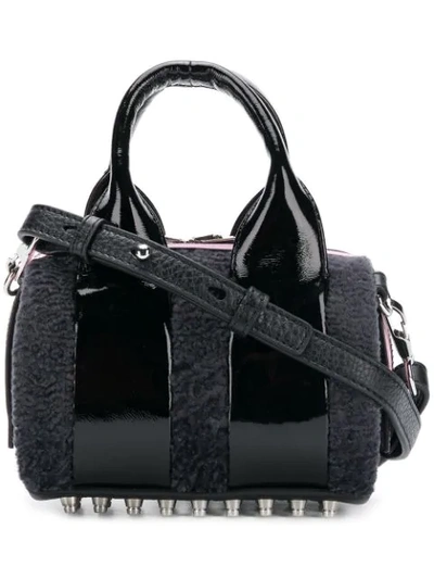 Shop Alexander Wang Leather Mini Bowling Bag In Black