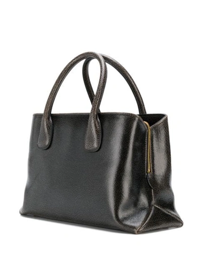 Shop Miu Miu Top-handle Tote Bag In Brown