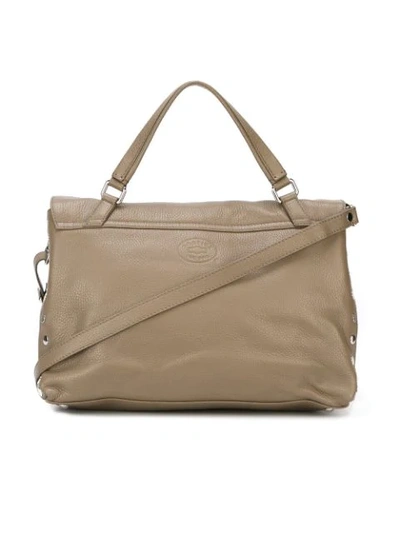 Shop Zanellato Medium 'postina' Satchel In Neutrals